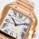 GF Factory Cartier Santos de 35mm Midsize Copy Watch Rose Gold with QuickSwitch strap (4)_th.jpg